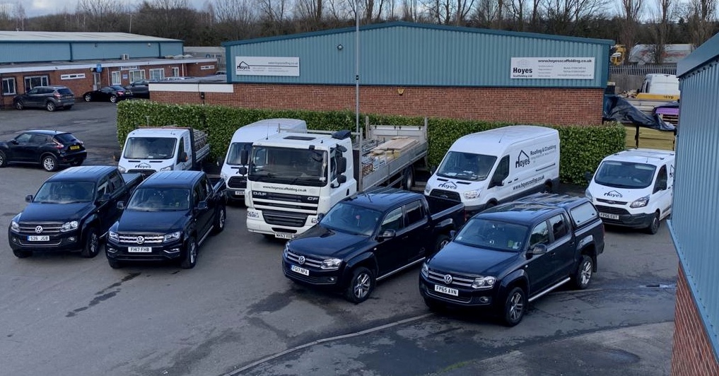 Hoyes Roofing Vehicles